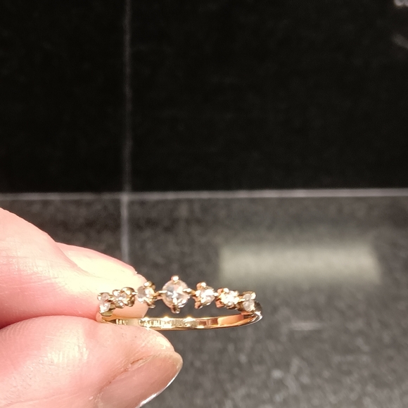 Catbird 14k gold Snow Queen Ring sz 8 1/2 real diamonds - Picture 13 of 16